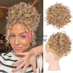 Coc modern din par artificial cu elastic W8031822 Blond Inchis Ash - NEW